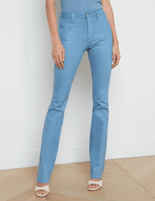 L'Agence Ruth High Rise Straight Coated Jean