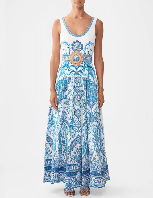 PRE-ORDER-Camilla Jersey Tank Dress With Contrast Skirt