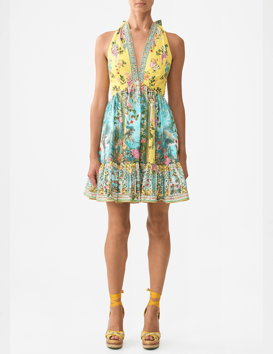 PRE-ORDER-Camilla Ruffle Hem Mini Dress