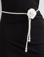 Fleur de Camélia Pearl Camellia Waist Belt