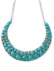 Austin Blaze Turquoise Collar Statement Necklace