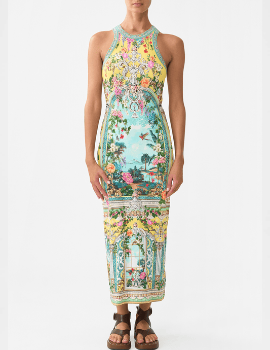 PRE-ORDER-Camilla Jersey Tank Midi Dress