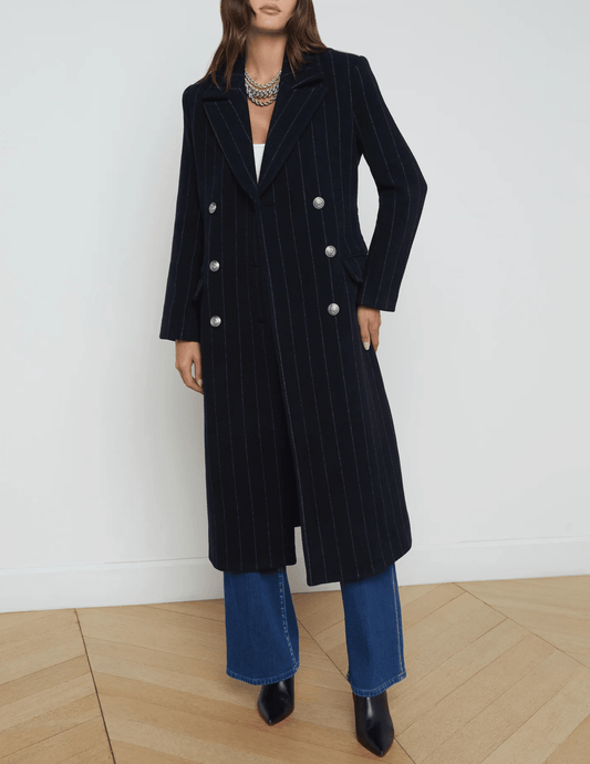 L'Agence Olina Long Belted Coat