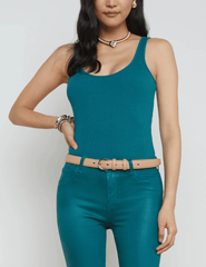 L'Agence Nica Scoop Neck Bodysuit