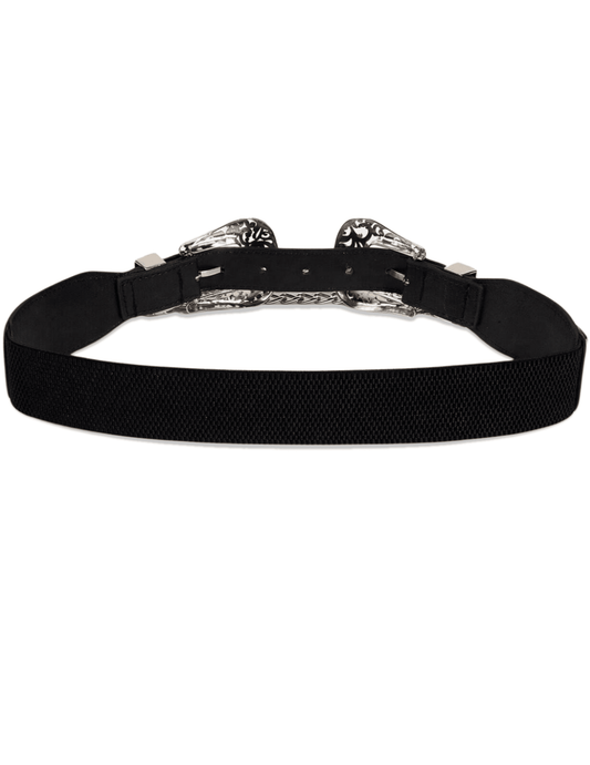 Austin Blaze Double Buckle Chain Stretch Belt