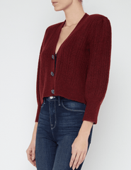 L'Agence Talulla Shoulder Pad Cardigan