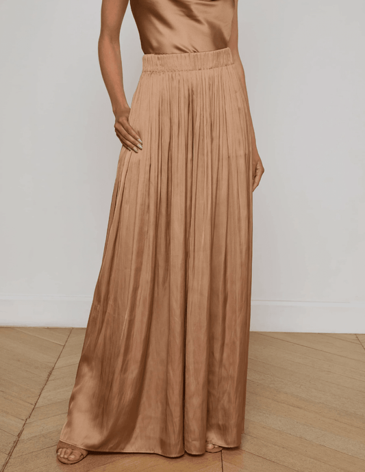 L'AGENCE Haylo Wide Leg Satin Pant