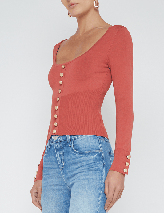 PRE-ORDER-L'Agence Lanetta Scoop Neck Topigan