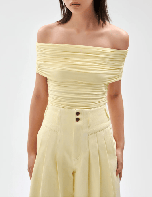 Ronny Kobo Blanchet Off Shoulder Top