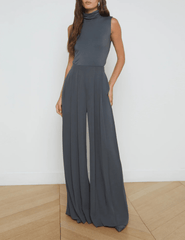 L'Agence Nova Pleated Wide Leg Pant