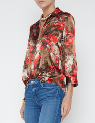 L'Agence Dani Three Quarter Sleeve Blouse