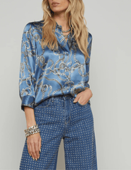 L'Agence Dani Three Quarter Sleeve Blouse