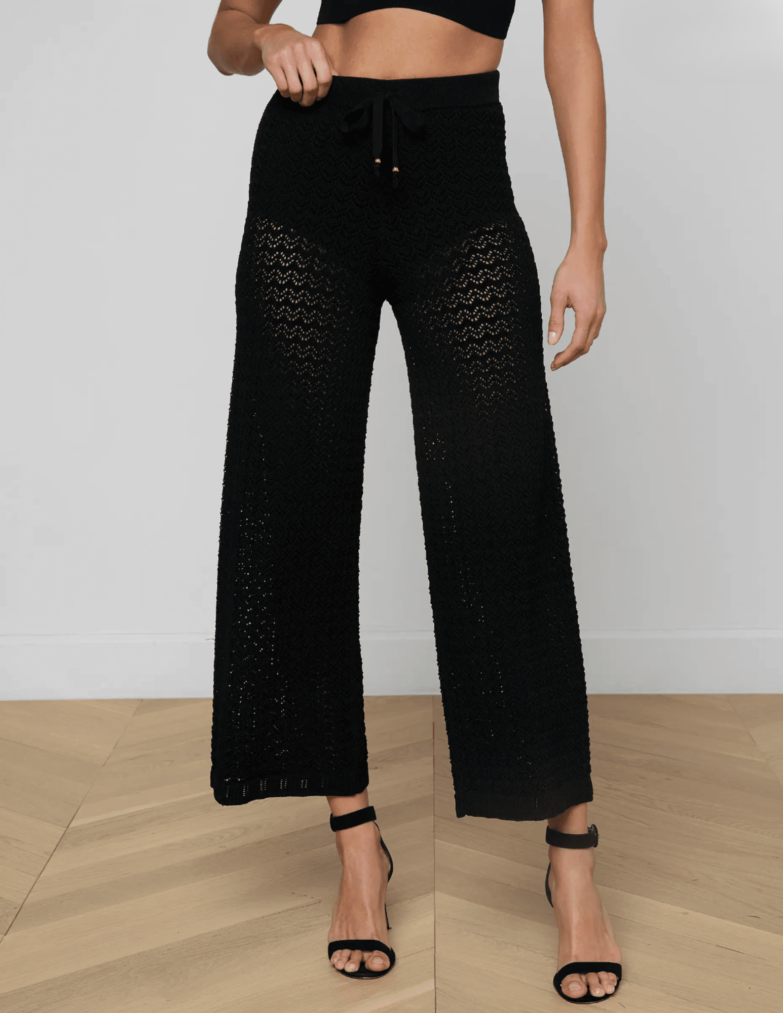 L'Agence - L'AGENCE Gaelle Pointelle Knit Pant - Buy Online