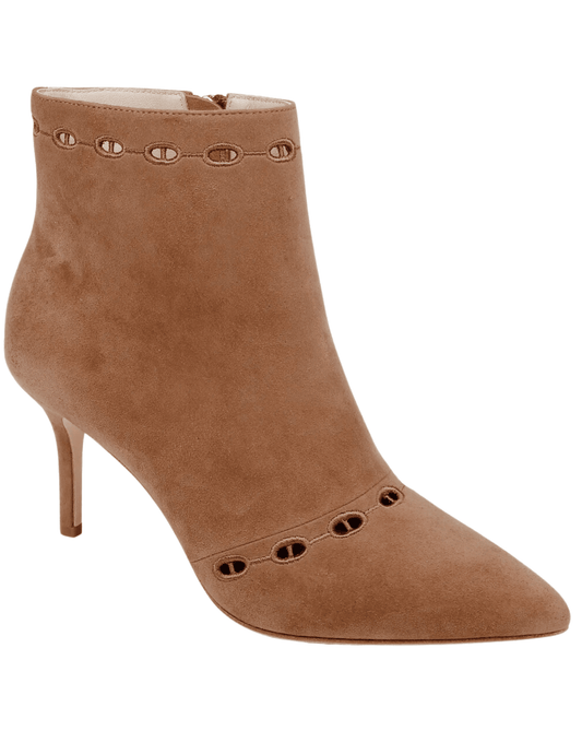 L'Agence Chantae Suede Heel Bootie