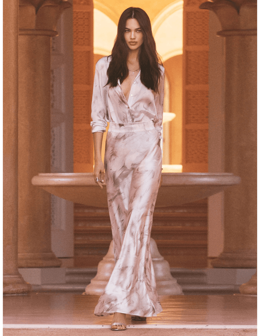 L'Agence Ryker Silk Maxi Skirt