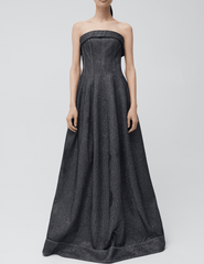 Simkhai Octavia Strapless Shimmer Gown