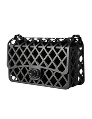 Fleur de Camélia Metal Geometric Cage Crossbody