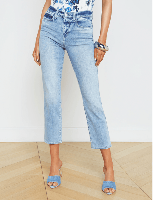 L'Agence Alexia High Rise Cropped Cigarette Jean