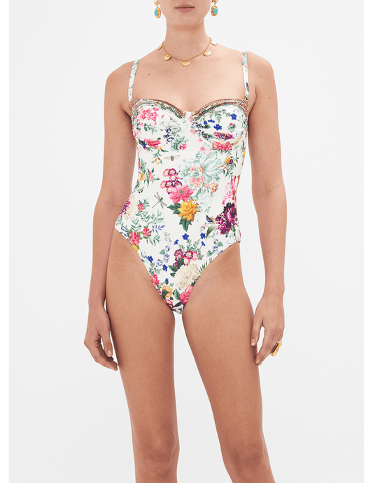 Camilla Ruched Cup Detail Underwire One Piece