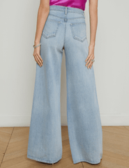 L'Agence - L’AGENCE Beau T-Seam Wide Leg Jeans in Fontana - Buy Online