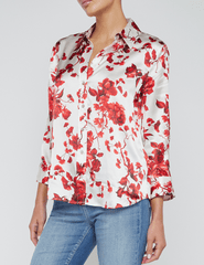 L'Agence Dani Three Quarter Sleeve Blouse