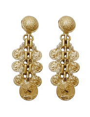 Austin Blaze Coin Tassel Earrings