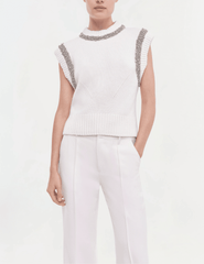 Simkhai Joanae Embellished Sleeveless Sweater