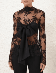 Zimmermann Illustration Lace Bow Bodice