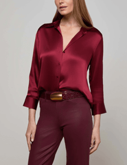 L'Agence - L'AGENCE Dani Three Quarter Sleeve Blouse - Buy Online