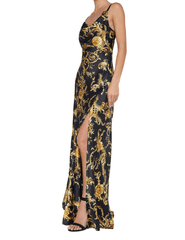 L'Agence Venice Cowl Lace Neck Gown