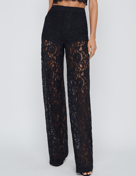 L'Agence Livvy Lace Straight Leg Trouser