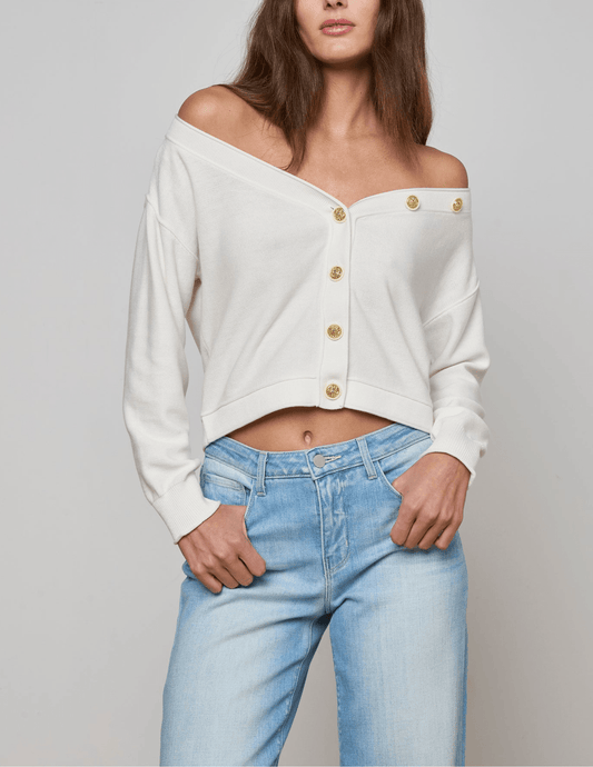 L'Agence Nopal Cropped Cardigan