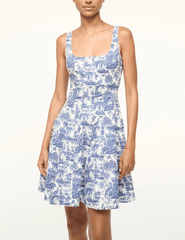 STAUD Wells Sleeveless Mini Dress