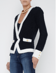 L'Agence Georgia Constrast Cardigan Blazer