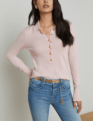 L'Agence Sterling Collared Sweater