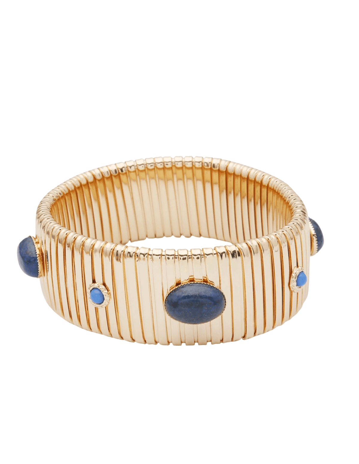 Steven Dann Stretch Stone Metallic Bracelet