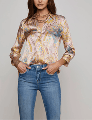 L'Agence - L'AGENCE Dani Three Quarter Sleeve Blouse - Buy Online