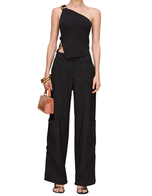 Cult Gaia Valeria Knit One Shoulder Top