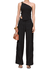Cult Gaia Valeria Knit One Shoulder Top