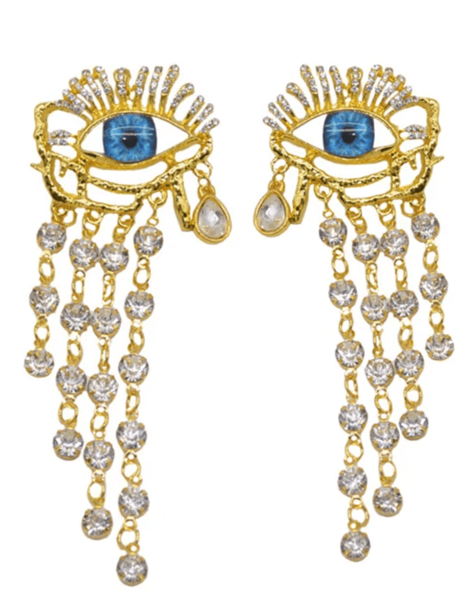 Fleur de Camélia - Fleur de Camélia Surrealist Eye Drop Earrrings - Buy Online