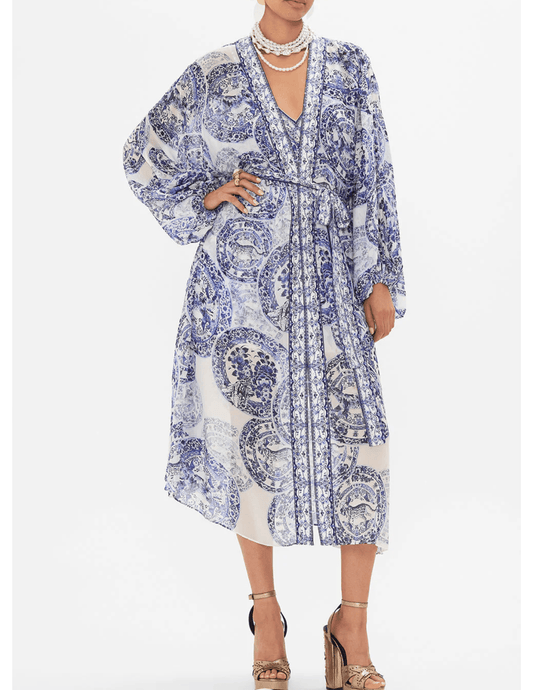 Camilla Blouson Sleeve Layer Kimono