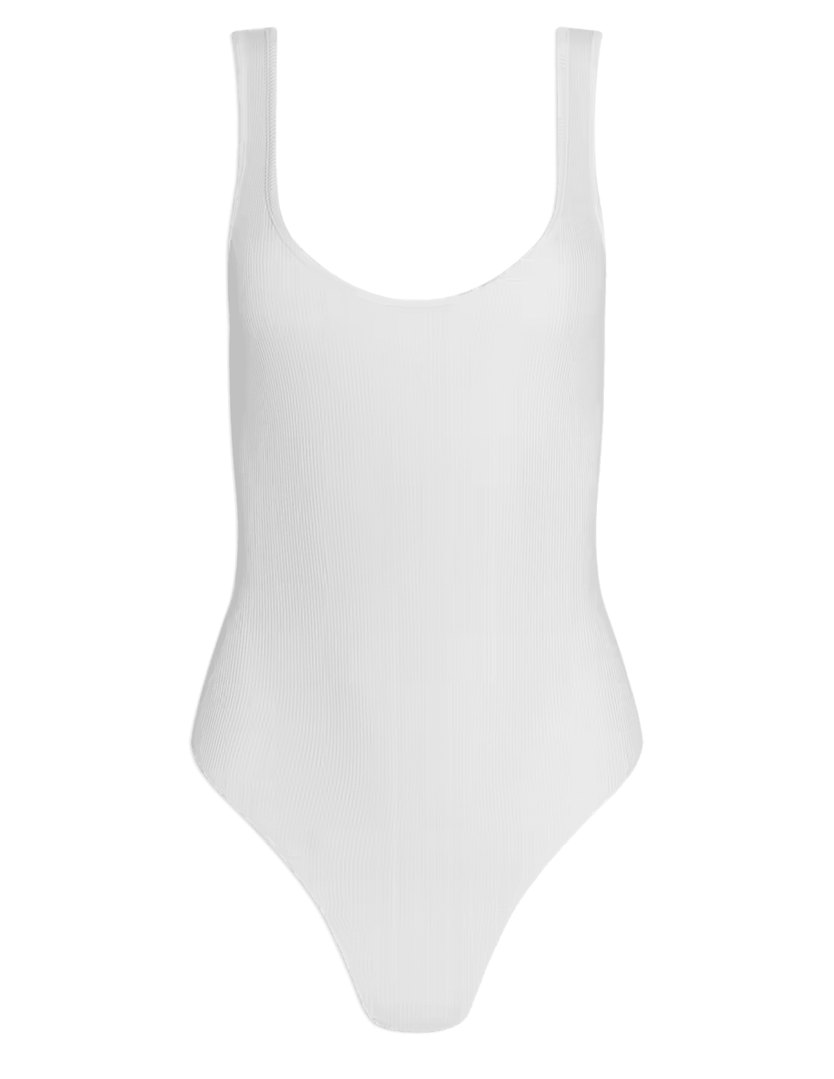 L'AGENCE Nica Scoop Neck Bodysuit in Vintage White