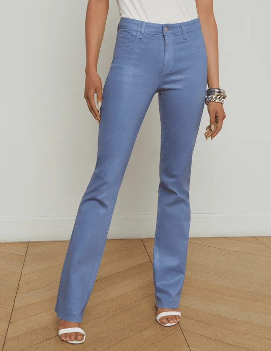 L'Agence Ruth High Rise Straight Coated Jean