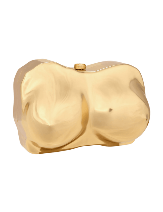 Cult Gaia Reina Brass Clutch