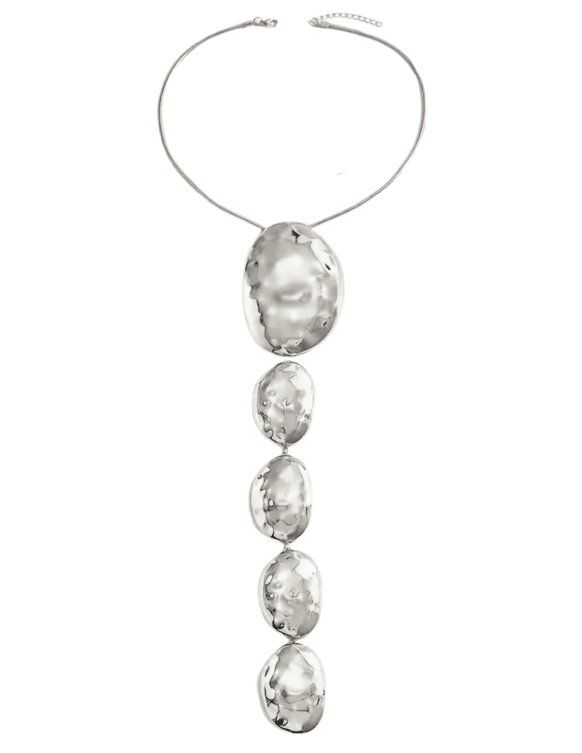 Austin Blaze - Austin Blaze Phoebe Geometric Statement Necklace in Silver - Buy Online