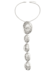Austin Blaze - Austin Blaze Phoebe Geometric Statement Necklace in Silver - Buy Online
