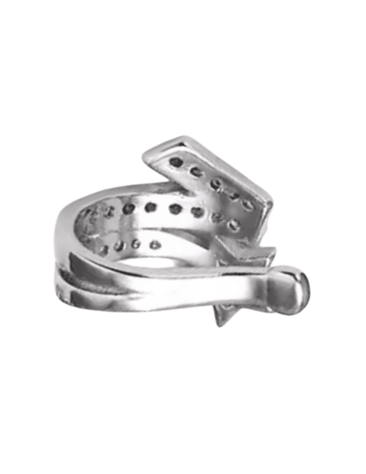 Fleur de Camélia Ariana Single Star Ear Cuff in Silver