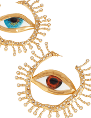 Steven Dann Surrealist Eye Hoop Earrings