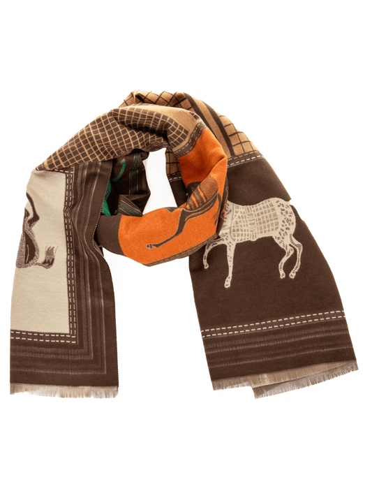 Austin Blaze Equestrian Cashmere Scarf