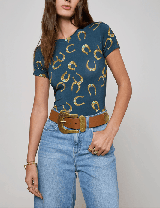 L'AGENCE Ressi Crew Neck Tee